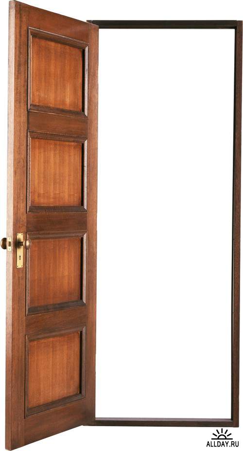 Wooden door | Деревянная дверь и дверная ручка