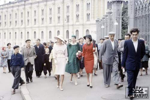 Кристиан Диор в Москве. Уникальные фото 1959 год