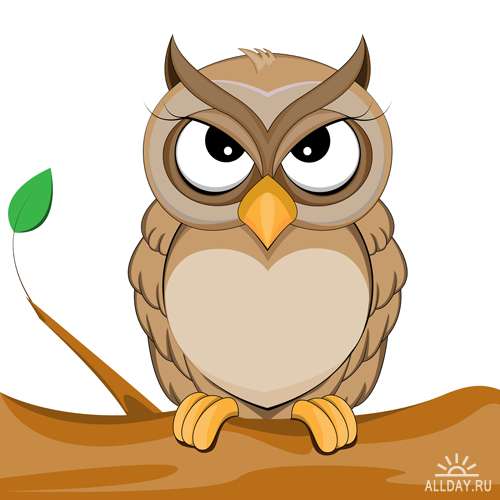 Совы - Векторный клипарт | Owls - Stock Vectors