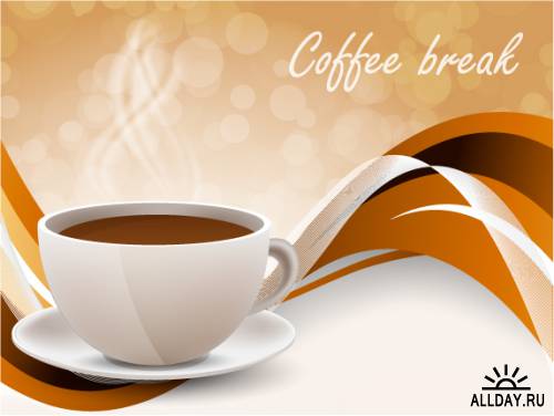 Cup of coffee background