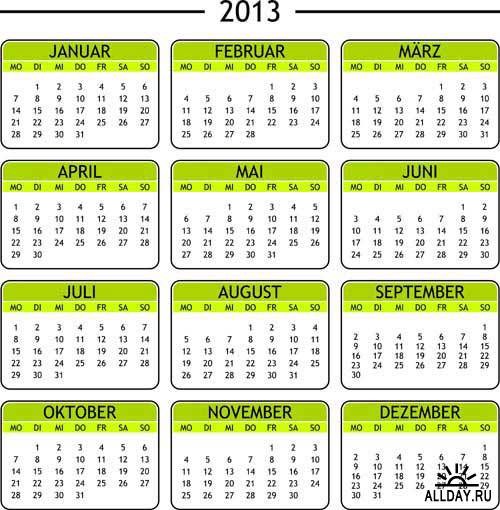 Коллекция календарей 2 | Set of calendars 2
