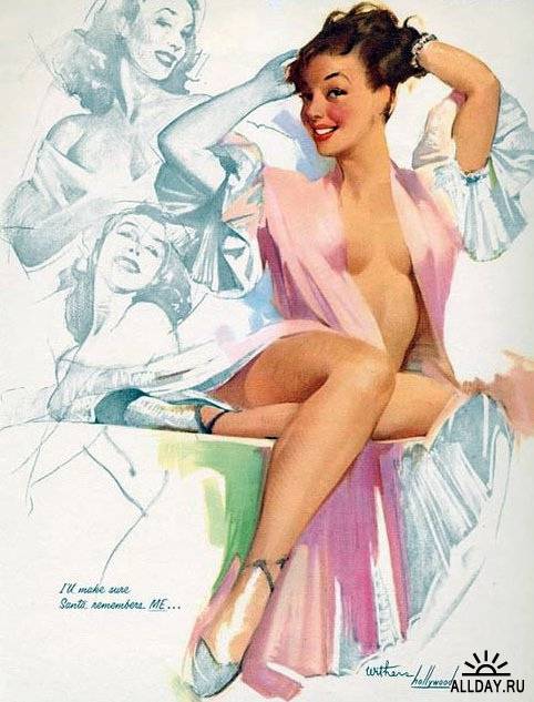 Pin-up Art by Ted Withers (1896 - 1964)
