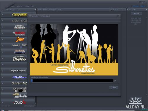 Digital Juice - Motion Designer's Silhouettes: Construction (AE) (.djprojects)