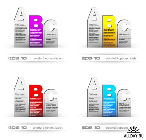 Template labels business style
