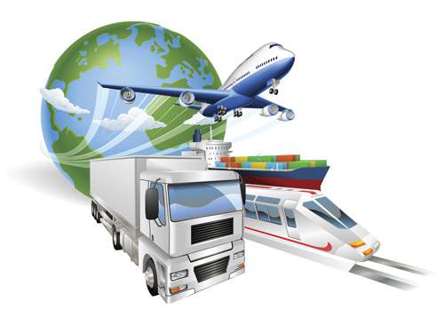 Промышленость и транспорт - Векторный клипарт | Industry and cargo - Stock Vectors