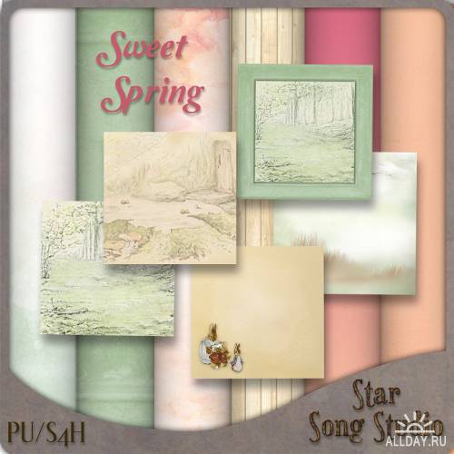 Скрап-набор Sweet  spring (Сладкая весна)