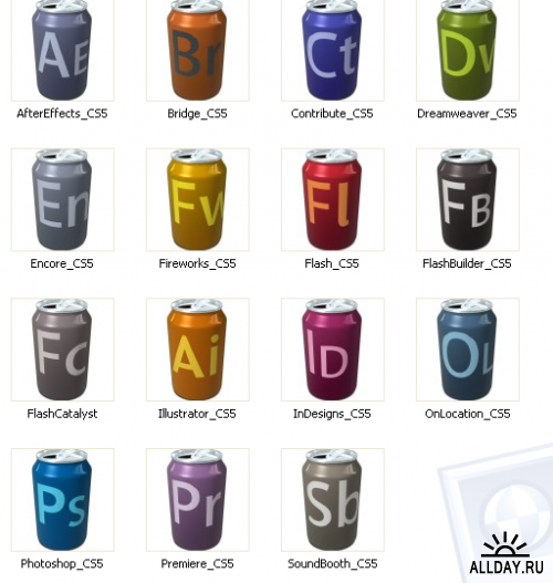 Canned adobe icons