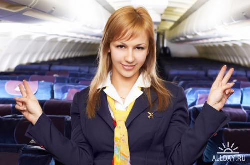 Stewardess on board | Стюардессы на борту