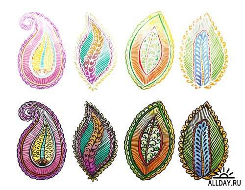 Ethnic ornaments in vector from stock - 25 Eps