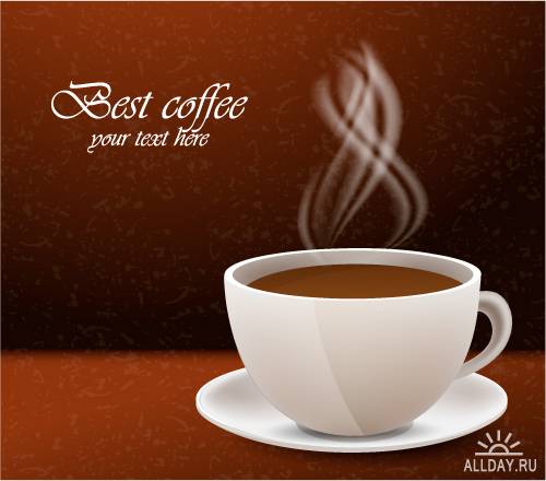 Cup of coffee background