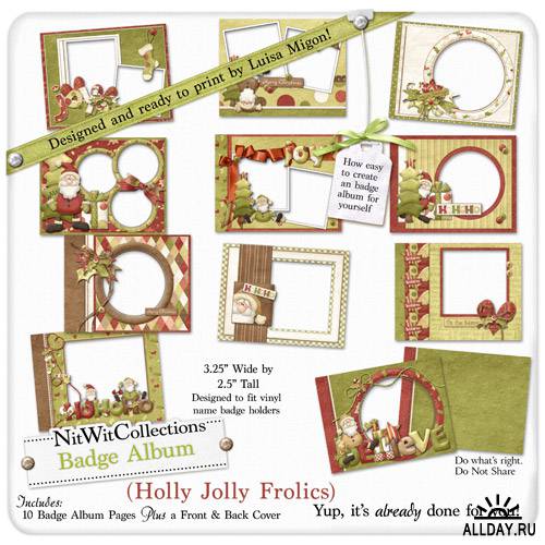 Скрап-набор Holly Jolly Frolics