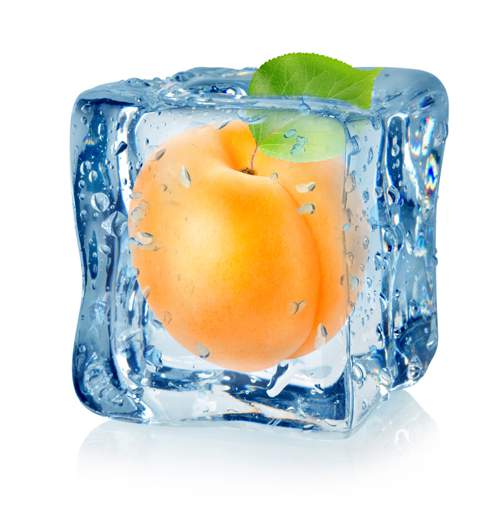 Фрукты во льду - Растровый клипарт | Fruits in ice - UHQ Stock Photo