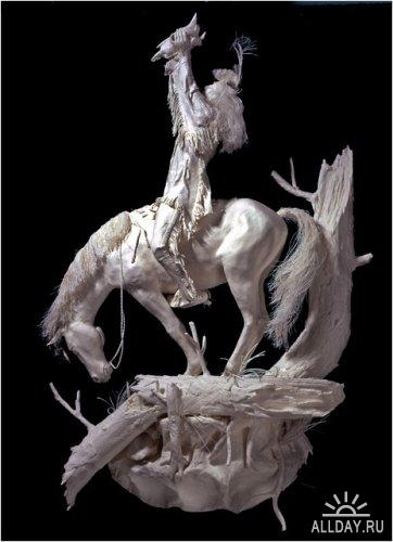 Бумажные скульптуры Аллена и Пэтти Экман