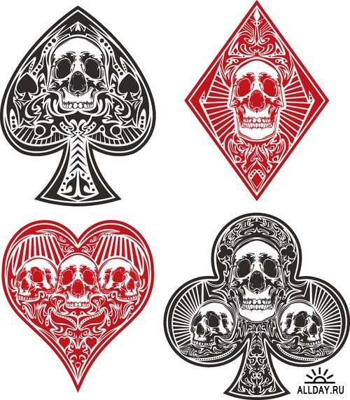 Big set of different vector tattoos 25xEPS
