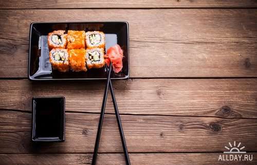 Japanese food and sushi Stock images set #1 - 25 HQ Jpg