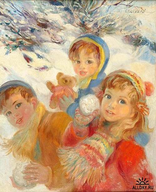 Английский художник John Frederick Lloyd Strevens (Джон Фредерик Ллойд Стревенс) (1902-1990)