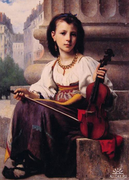 Французский художник Francois Alfred Delobbe (1835-1920)