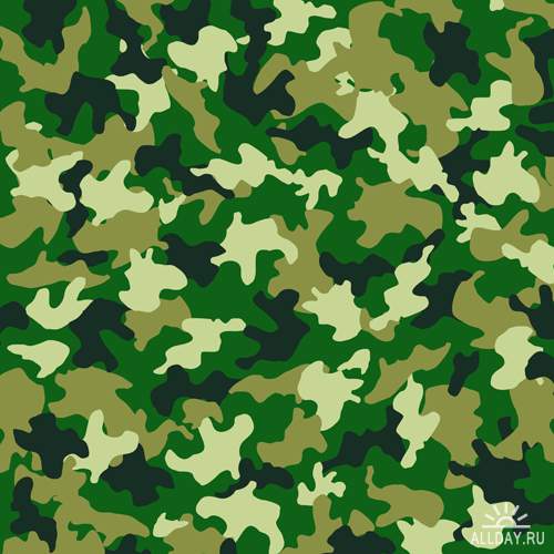 Камуфляж - Векторный клипарт | Camouflage - Stock Vectors