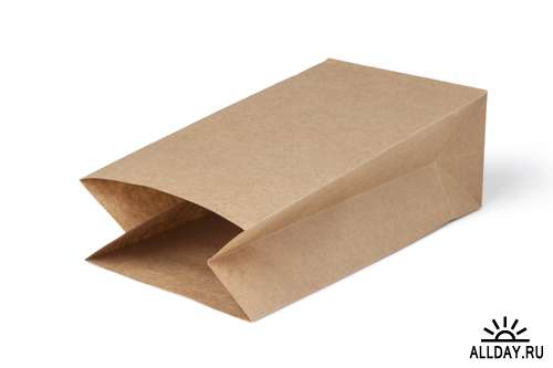 Бумажные пакеты - Растровый клипарт | Paper bags - UHQ Stock Photo