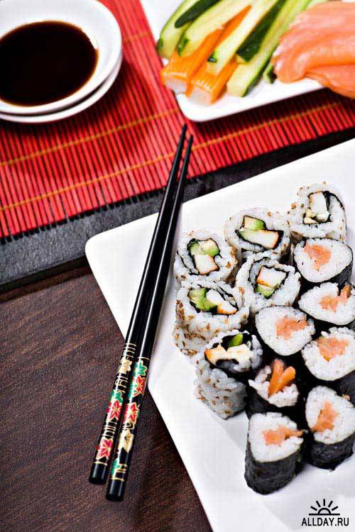 Суши крупным планом | Close up of sushi