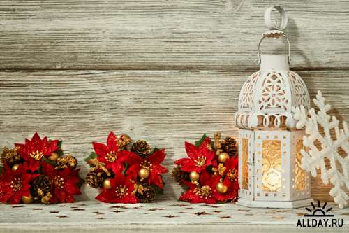Новогодний фонарик 2 - Растровый клипарт | Christmas Lantern 2 - UHQ Stock Photo