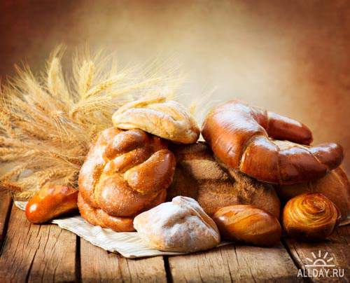 Еда. Мега коллекция. Хлеб и пшеница #3 - Растровый клипарт