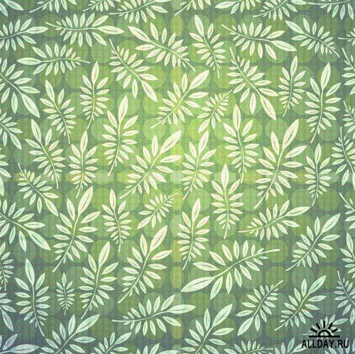 Бесшовный паттерн с листьями | Seamless leaf pattern