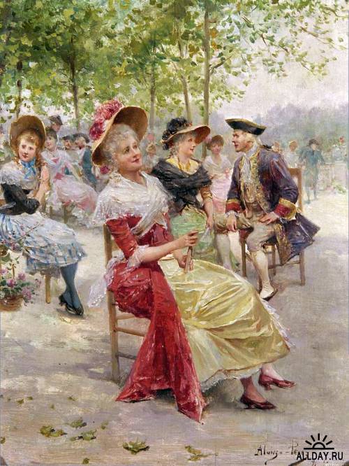 Испанский художник Mariano Alonso-Perez (1857-1930)