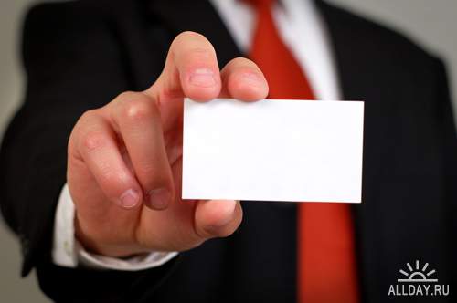 Карточка в руке - Растровый клипарт | Card in hand - UHQ Stock Photo