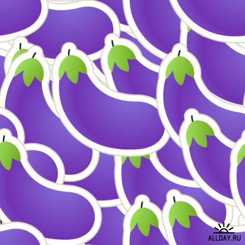 Fruit and vegetables seamless pattern