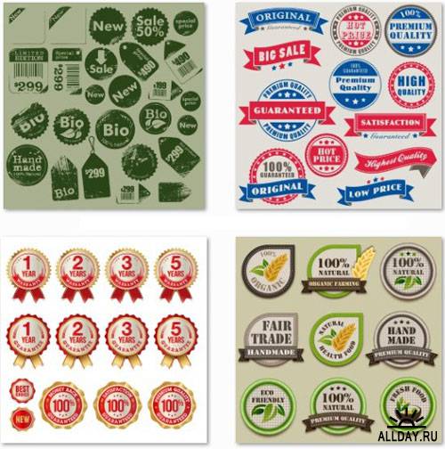 Stock Vector Collection of Labels vol.2