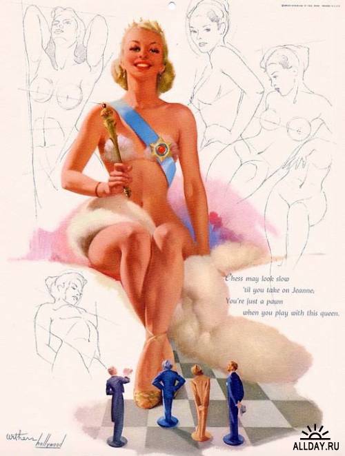Pin-up Art by Ted Withers (1896 - 1964)