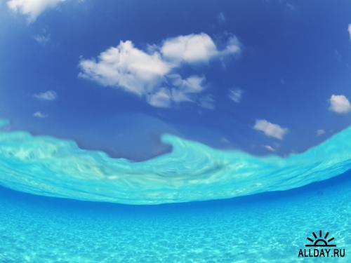 Sea and Sky - Aqua Blue