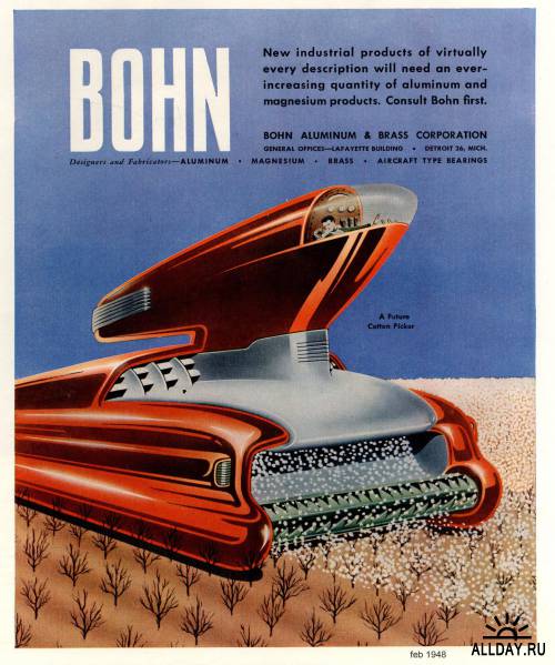 Ретрофутуризм в корпоративной рекламе. Bohn Aluminium & Brass Corporation
