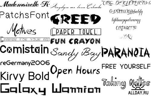Сборник шрифтов ( часть 18) / Collection of fonts ( Part 18 )