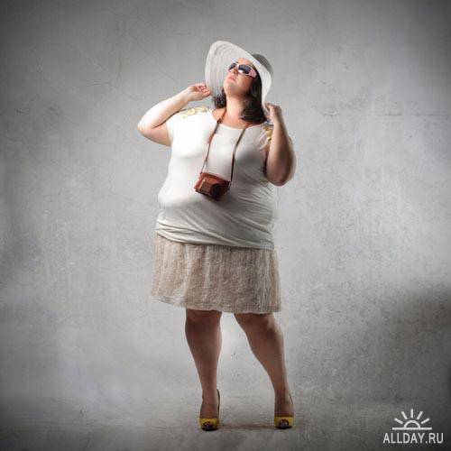 Stock Photo: Fat woman | Полная женщина