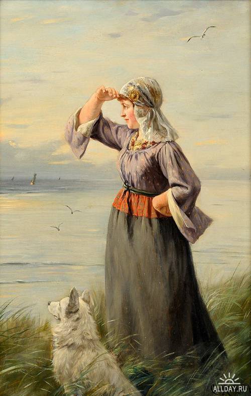 Немецкий художник Karl Emil Mucke (1847-1923)