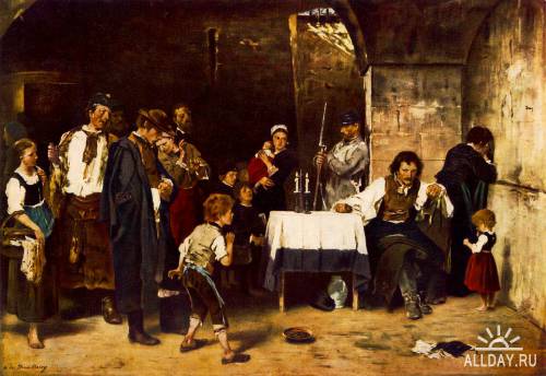 Венгерский художник Mihaly Munkacsy (1844–1900)