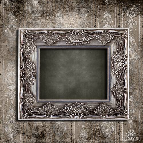 Рамы в гранжевом стиле - растровый клипарт | Grunge frames - UHQ Stock Photo