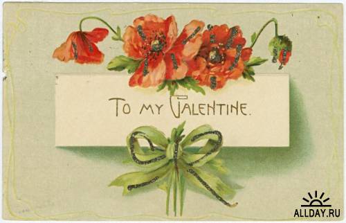 День Валентина. Винтажные открытки и изображения