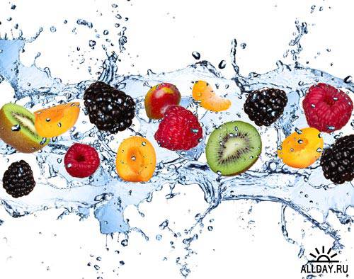 Свежие фрукты в воде | Fresh fruits in water