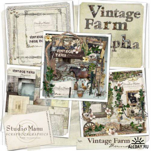 Scrap Kit Vintage Farm