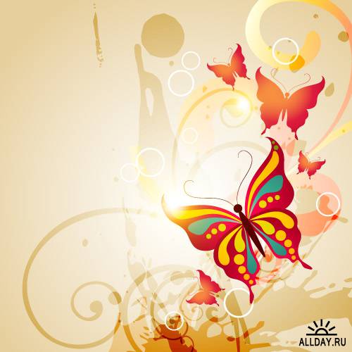 Butterfly abstract  background