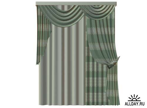 Curtains, drapes | Шшторы, занавески, гардины - элементы для коллажей