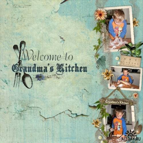 Scrap kit  Grandmas Kitchen