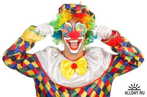 Красочные веселые клоуны | Colorful funny clowns Stock images - 25 HQ Jpg