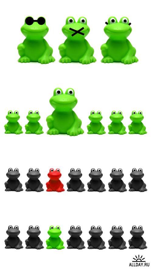 Фотоклипарт - Frogs Pack